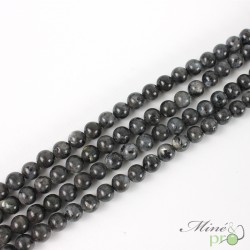 Larvikite en perles rondes 8mm - fil complet