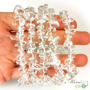 Bracelet chips en Cristal de roche A+