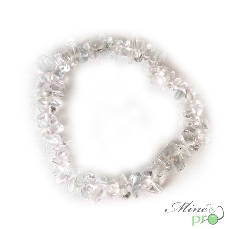 Bracelet chips en Cristal de roche A+