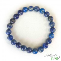 Bracelet Lapis lazuli A en perles 8mm