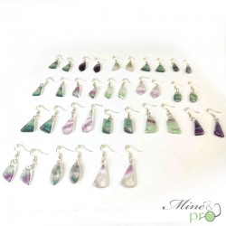 Boucles d'oreilles - Fluorite - grossiste en pierres naturelles