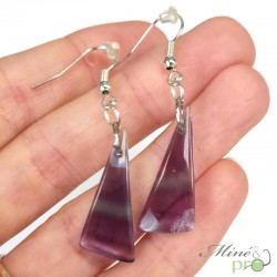 Boucles d'oreilles - Fluorite - grossiste en pierres naturelles