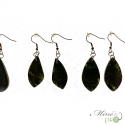 Boucles d'oreilles - Jade noir - grossiste en pierres naturelles