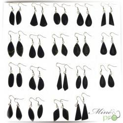 Boucles d'oreilles - Jade noir - grossiste en pierres naturelles