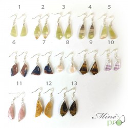 Boucles d'oreilles - pierres au choix