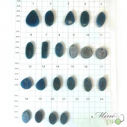 Apatite A - cabochons percés