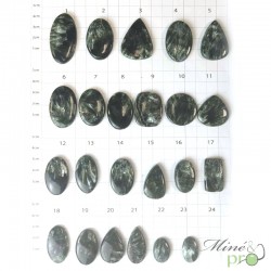 Séraphinite - cabochons