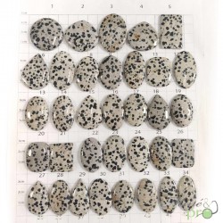 Jaspe dalmatien - cabochons