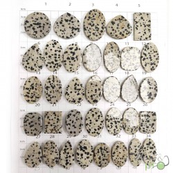 Jaspe dalmatien - cabochons