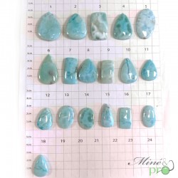 Larimar - cabochons