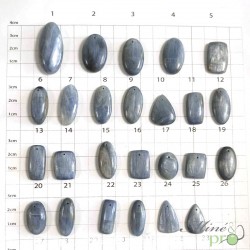 Cyanite disthène - cabochons percés