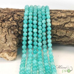 Amazonite Extra en perles rondes 6mm - fil complet