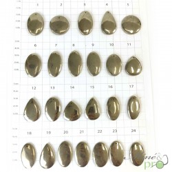 Pyrite - cabochons percés