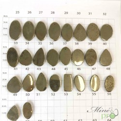 Pyrite - cabochons percés