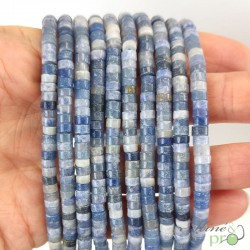 Aventurine bleue en rondelles heishi 4mm - fil complet