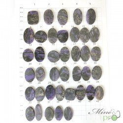 Charoïte A - cabochons percés