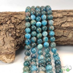 Apatite B en perles rondes 8mm - fil complet