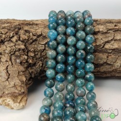 Apatite AB en perles rondes 8mm - fil complet