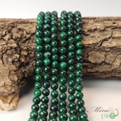 Malachite AB+ en perles rondes 6mm - fil complet