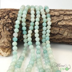 Amazonite en perles rondes 6mm - fil complet