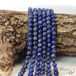 Lapis lazuli A en perles rondes 6mm - fil complet