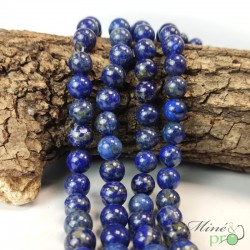 Lapis lazuli A en perles rondes 10mm - fil complet