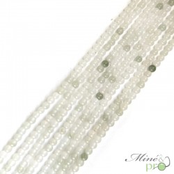 Jade mixte A en perles rondes 4mm - fil complet