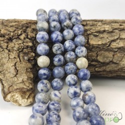 Sodalite AB en perles rondes 10mm - fil complet