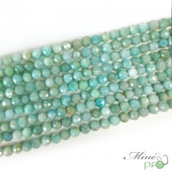 Amazonite en perles facettées 4mm - fil complet