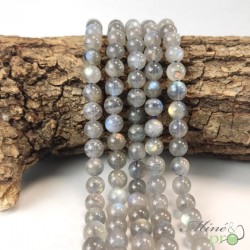 Labradorite Extra en perles rondes 8mm - fil complet