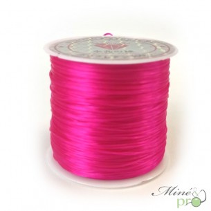 Bobine fil élastique multibrins rose clair - 30m