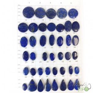 Lapis lazuli - cabochons percés - grossiste dans les bouches du rhone