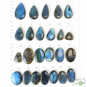 Labradorite bleue - cabochons