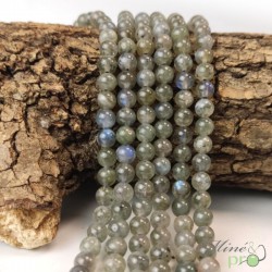 Labradorite AA en perles rondes 6mm - fil complet