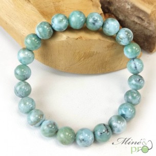 Bracelet Larimar A en perles 9mm