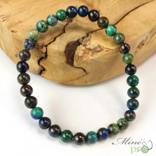 Bracelet Azurite A en perles 6mm
