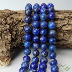 Lapis lazuli A en perles rondes 10mm - fil complet