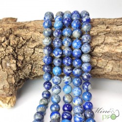 Lapis lazuli AB en perles rondes 8mm - fil complet