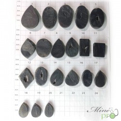 Onyx druzy - cabochons percés - grossiste en cabochons sur Aix en provence